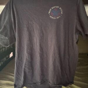 Disney Men's Black Tee with Logo